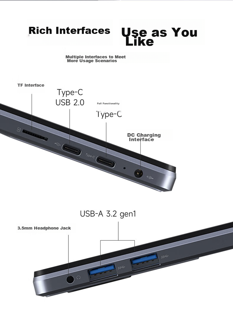 Founder Lingyue Series Laptop [Subsidies], Lightweight Notebook, 10.1-Inch Mini Tablet PC, Two-In Dedicated Office Laptop, 128GB High-Performance Ultra-Thin Portable Computer 18
