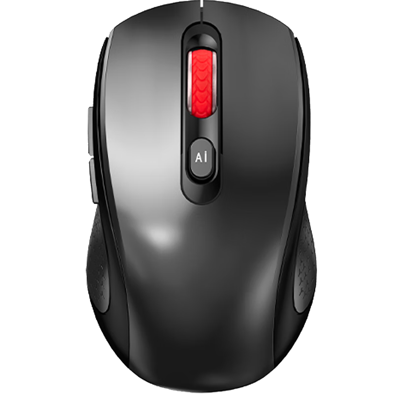 D.ROB Smart AI Mouse with Voice Typing, Wireless Bluetooth Office Rechargeable Dual-Mode Mouse Compatible with Apple And Huawei Laptops (Equipped with DeepSeek) Black D3