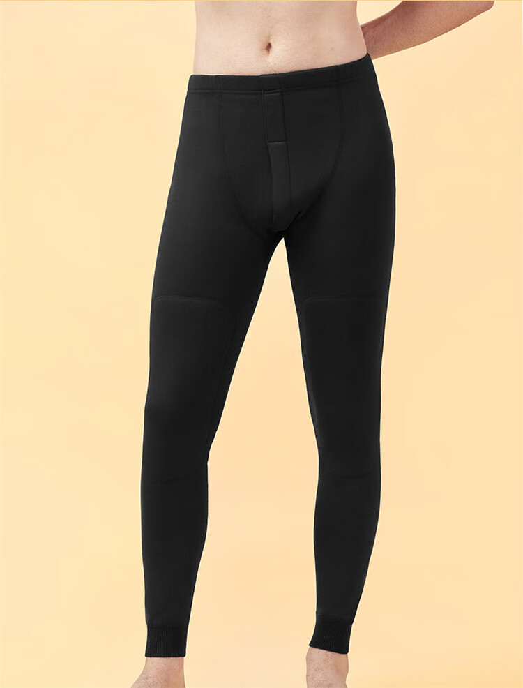 LangSha Men's Thermal Underwear, Thickened And Fleece-Lined, Autumn Pants with Wool And Silk, Knee Protection, Men's Base Layer Pants for Autumn And Winter Seasons 19