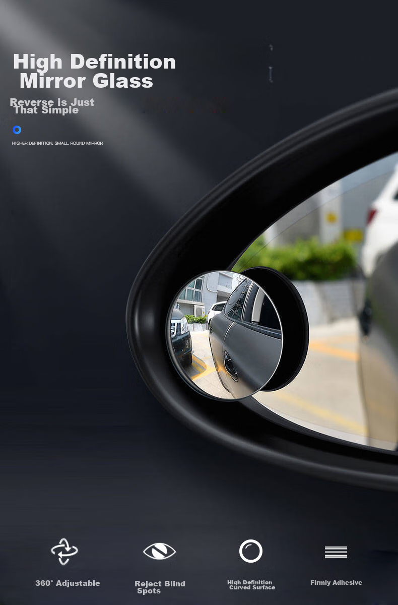 Yueyebing Car Rearview Mirror for Babies, Child And Infant Observation Mirror Auxiliary Mirror, Rear Seat Observation Mirror Car Auxiliary Mirror Reflector Mirror Observation, Single Pack 1