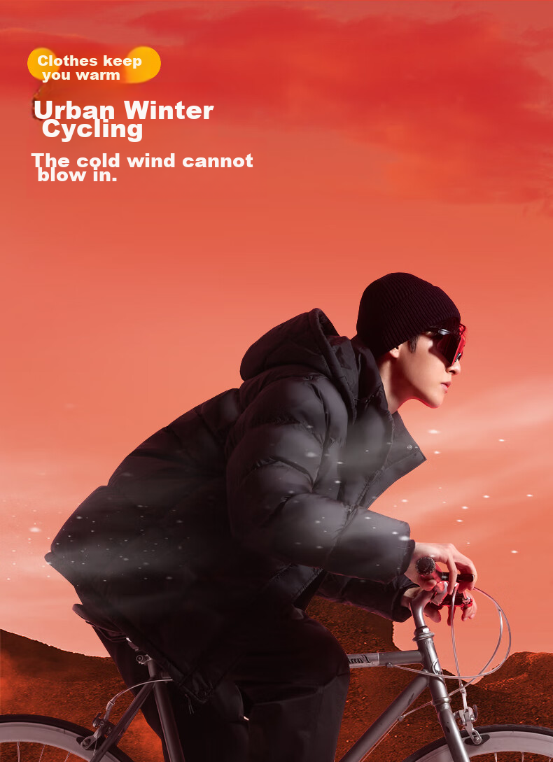 CAMEL Huoyanshan 656 down Jacket for Men, Winter Hooded Thick Warm Couple's Puffer Windproof Coat M34CA6B656 21