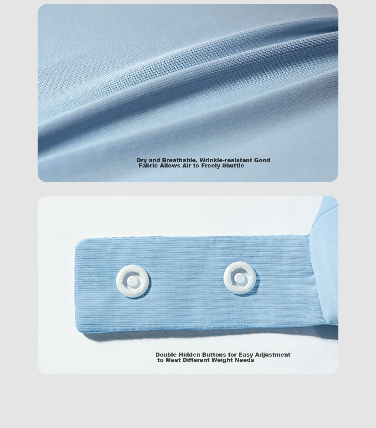 FOOJO Memory Foam U-Shaped Pillow, Portable Neck Support for Travel, Office, Nap, Car And Airplane Use, Sky Blue 7