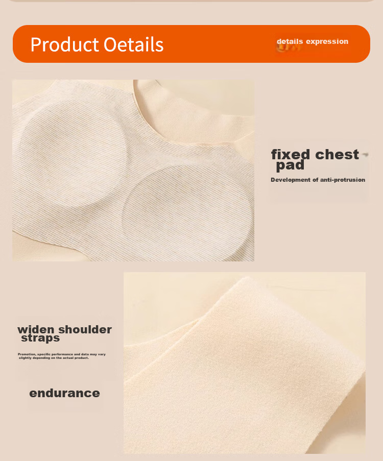 MiiOW Children's Thermal Underwear, Girls' Wool And Silk Vest for Puberty Stage 2 with Chest Pads, Student Autumn And Winter Camisole 15