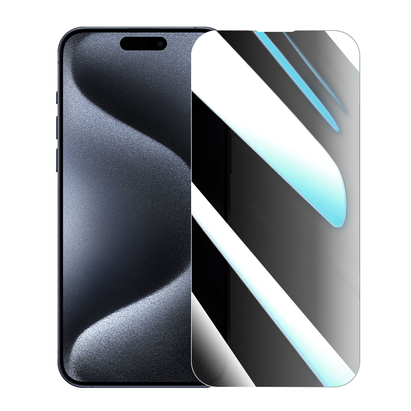 LLUNC [2 Pieces] Privacy Screen Protector for Apple IPhone 15 Pro, Full Coverage Tempered Glass Film, HD Clear Anti-Peeping Anti-Spy Shatterproof Privacy Protection Film for IPhone 15 Pro