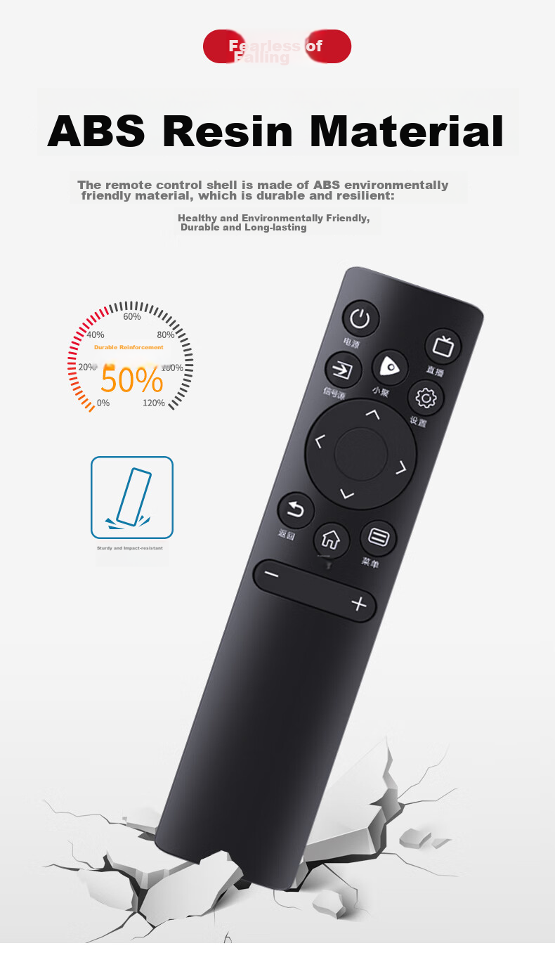 Accoona Universal Remote Control Compatible with Hisense Smart TV Vidda CN3A75, 3V75, 3A69, 3A57, 55-Inch, 65-Inch Vidda LCD TVs 6