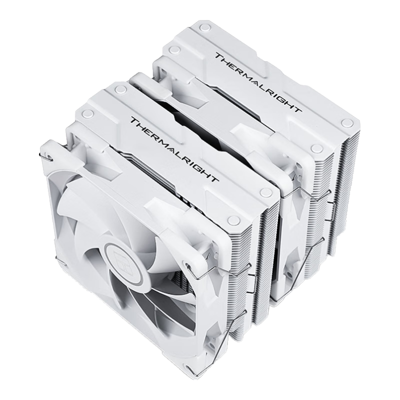 Thermalright Peerless Assassin 120 WHITE Air Cooler, AGHP 6 Heat Pipes Dual Tower, with Top Cover And Dual C12W Fans, PA120 WHITE