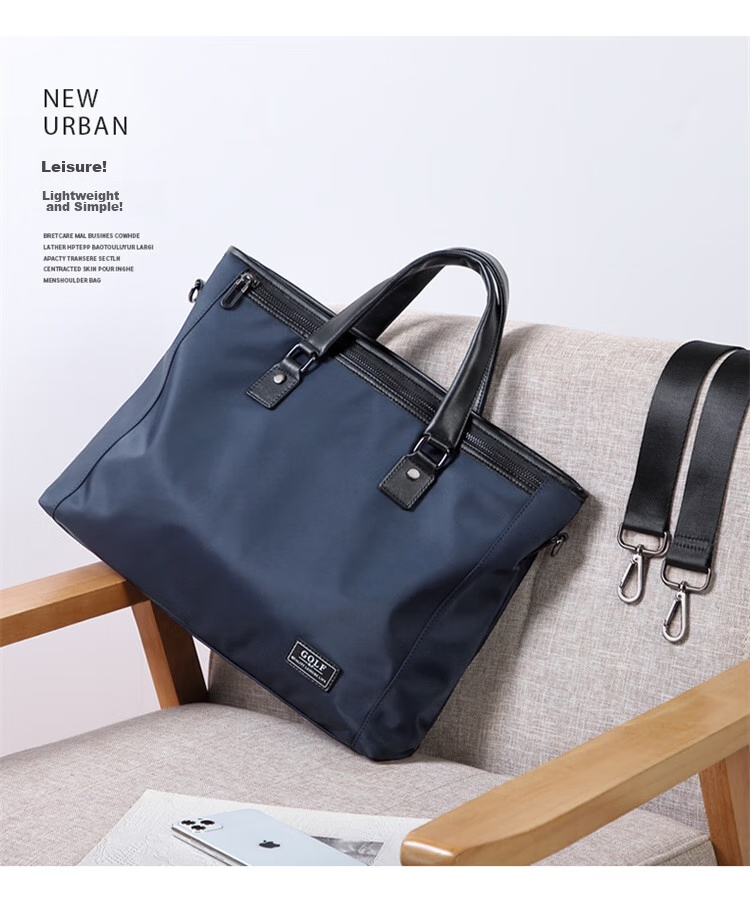 GOLF Business Briefcase for Men, Large Capacity Handbag, 15-Inch Laptop Bag, Casual Shoulder Crossbody Bag 4
