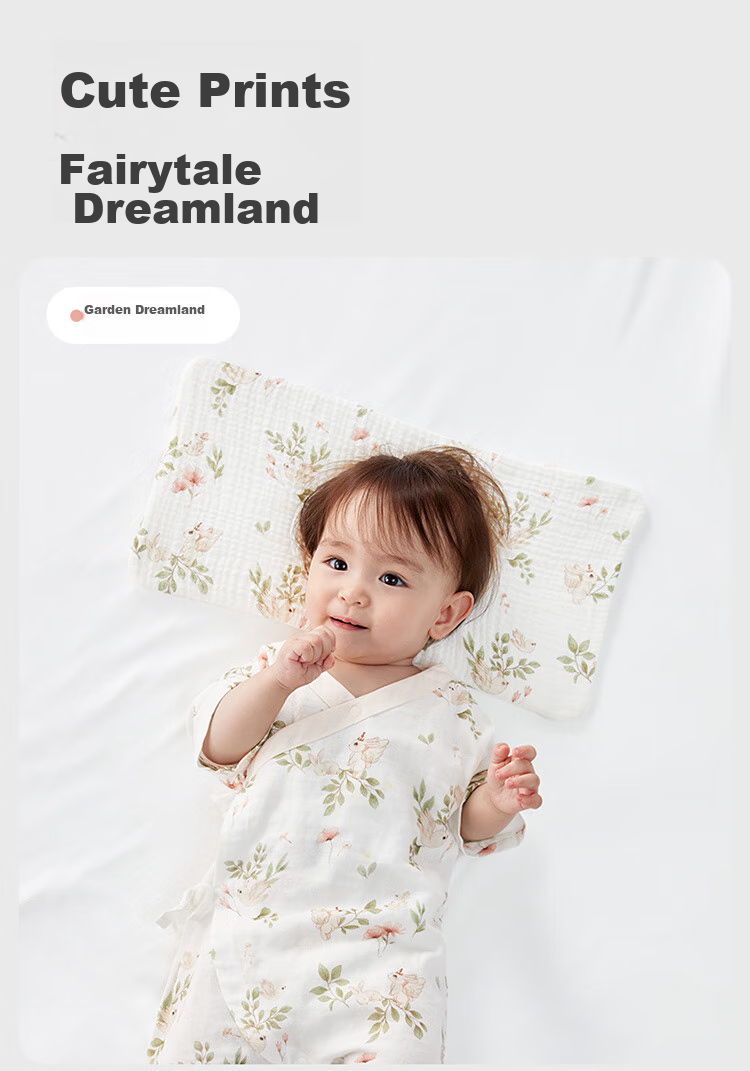 PurCotton Kids Pillow Baby Class A Antibacterial Neck Protection Biobased Soft Safe Baby Pillow 15