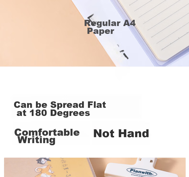 Deli Glue-Bound Notebook, 32K Pages, High-Quality, Self-Glue Binding, 72 Sheets/Book, T3272 Series - National Trend Fengjing, 4-Pack 10