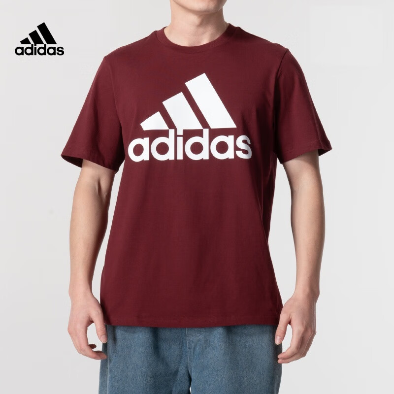 Adidas Men's Summer Fashion Sports Casual Short-Sleeve T-Shirt IC9347 8