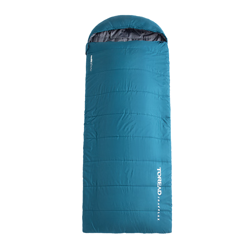 TOREAD Cotton Sleeping Bag, All-Season Outdoor Camping, Moisture-Proof, Portable, Envelope-Style, Thickened, Warm Blanket TECCCM90739