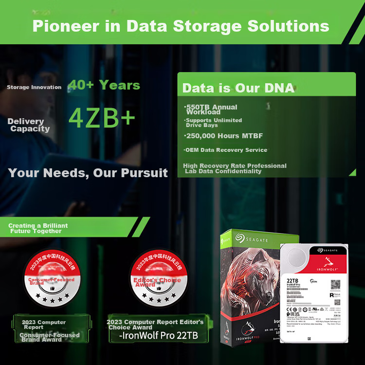 SEAGATE NAS hard drive 22TB private cloud 512MB CMR vertical silent low-power mechanical hard drive SEAGATE Kuolang Pro data recovery service ST22000NT001 2