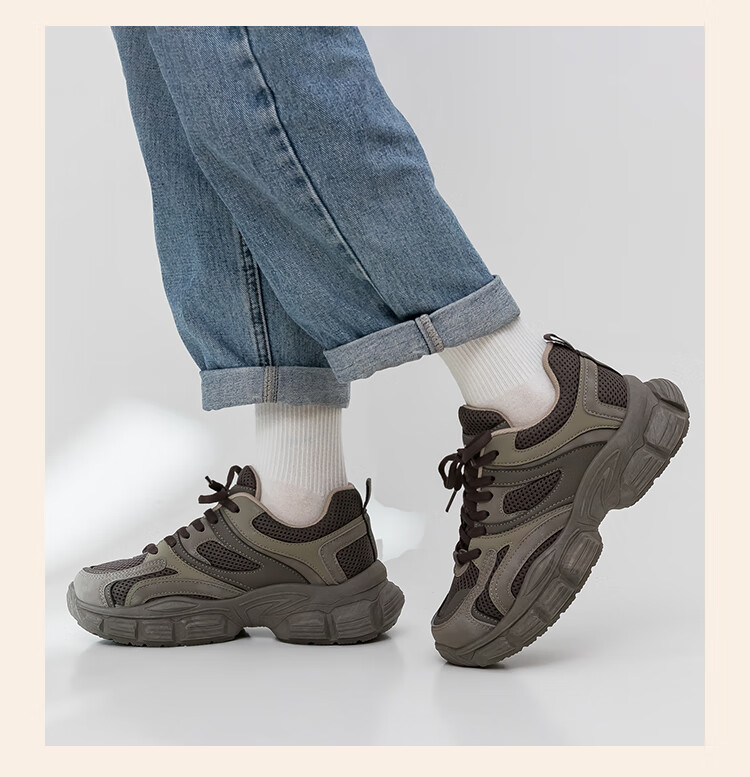 Warrior Comfortable Running Mechanical Style Dad Casual Shoes for Women KGH2338 Black Size 39 12