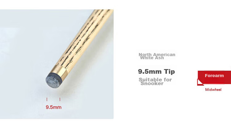 RILEY Pool Cue ROS147, Snooker Small Tip Black 8 Chinese Eight-Ball Cue, Full-Length Cue, 9.5mm 4