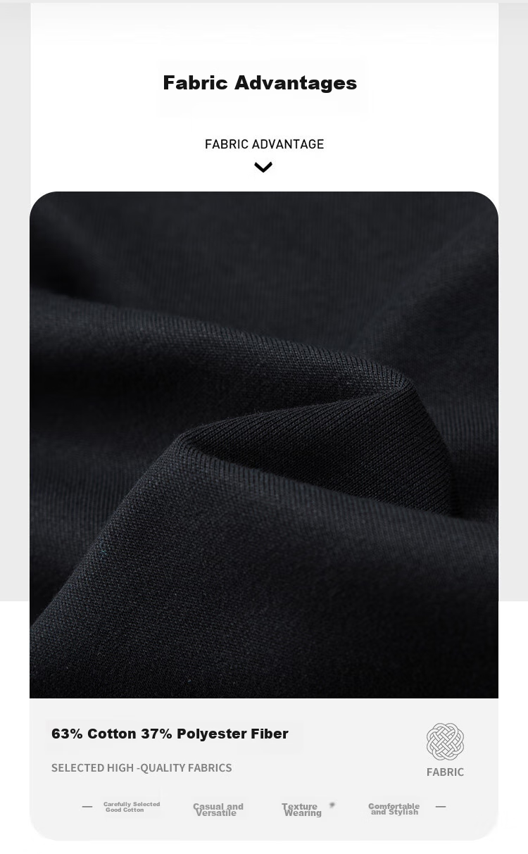 JEEP Sweatshirt for Men, Round Neck Embroidered Long-Sleeve T-Shirt, Loose Casual Sportswear, Men's Clothing 101, Black, M 3