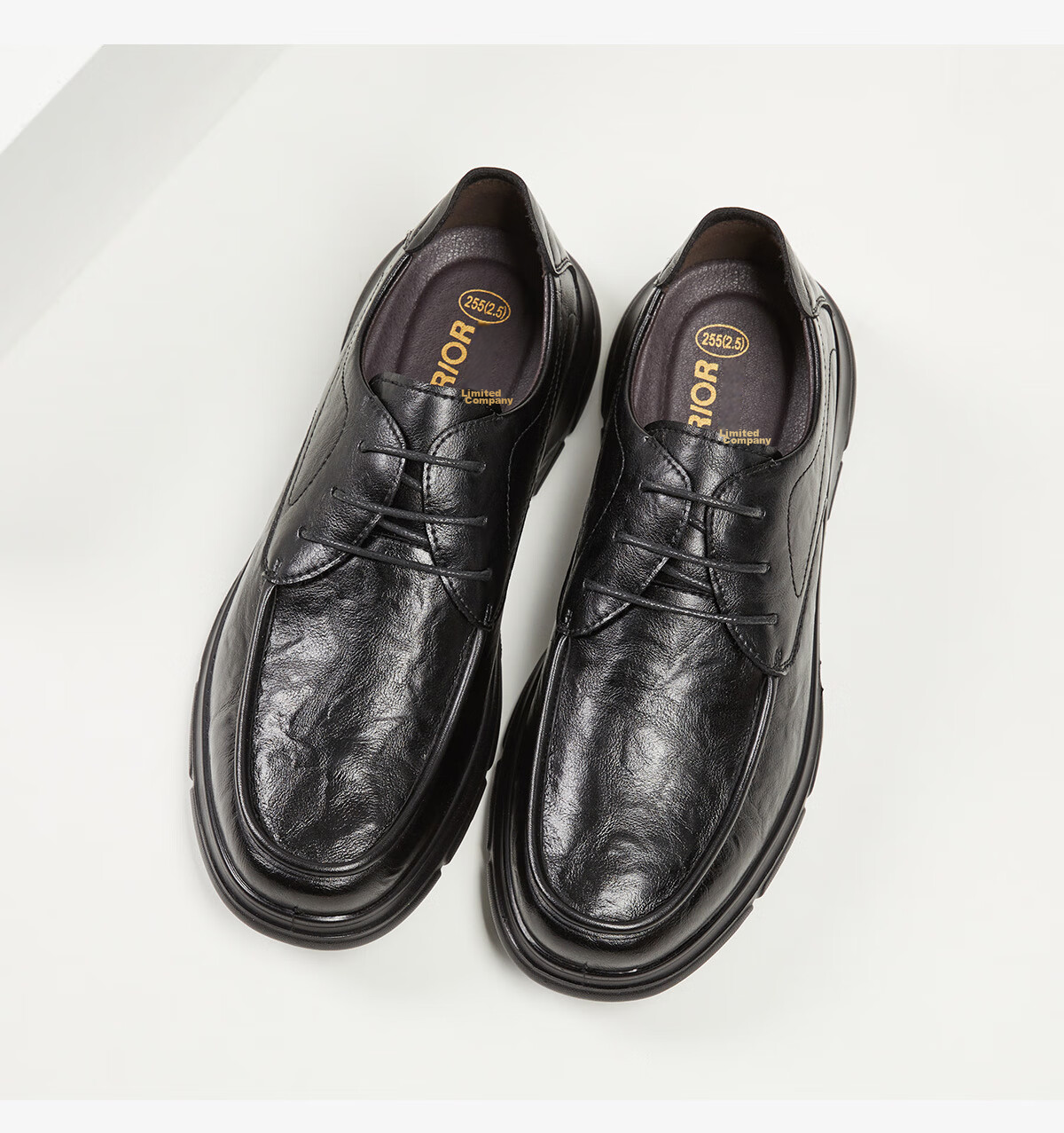 Huili Leather Shoes for Men, Spring And Summer Business Casual Formal Shoes, Comfortable Non-Slip Soft-Soled Work Shoes for Men, 1892 Black Size 44 20