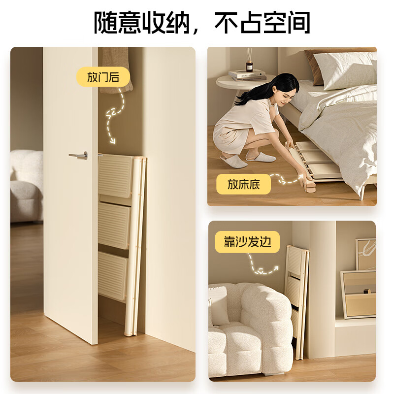 Kentai Household Folding Step Ladder Thickened Steel Pipe Iron Ladder Widened Pedal Engineering Ladder F3-NB3