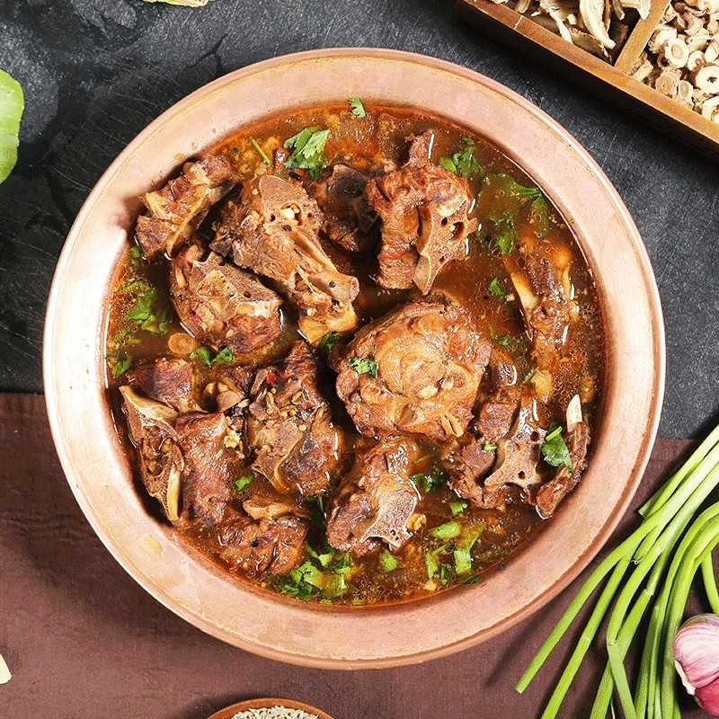 老诚一锅羊蝎子北京特产原汤火锅炖肉加热即食熟食微辣2斤*2礼盒装