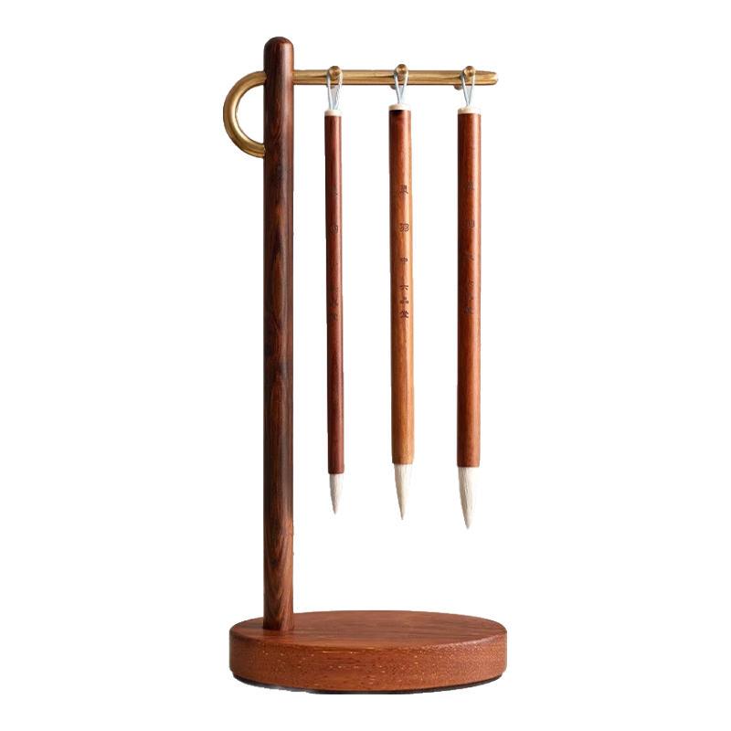 Liupinshuyuan Calligraphy Brush for Beginners And Professionals, Medium-Sized Semi-Wool, Semi-Lamb And Semi-Wolf Hair, High-Quality Lake Brush for Regular Script, Clerical Script And Running Script, Chinese Painting, Four Treasures of The Study Brush