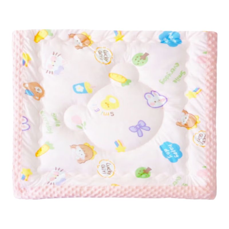 9I9 Children's Quilt, Autumn And Winter Plush Baby Blanket, Infant Bedding, Newborn Coverlet, Class A A173 Pink