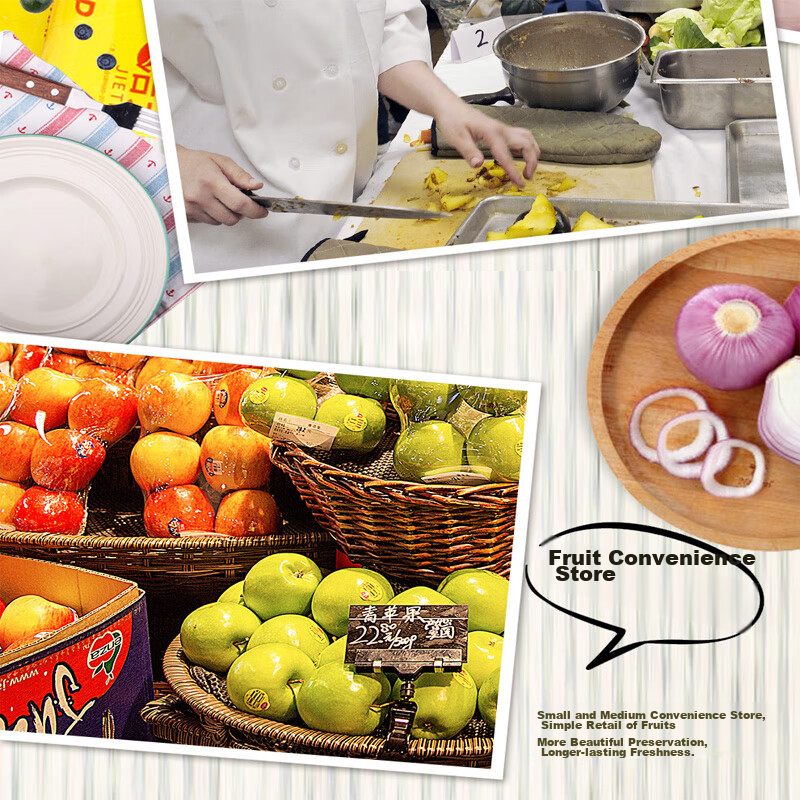 CIRY PVC Cling Film, Extra Large Roll, Commercial Use, Disposable, 45CM*300M, for Fresh Food, Vegetables, Fruit, Moving, Packing, Wrapping Film 4