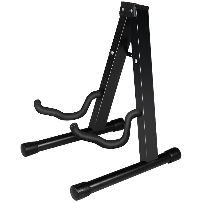 MOSEN MS-201 Guitar Stand, Vertical Folding Thickened Metal Instrument Stand, Universal Guitar Support for Musical Instruments