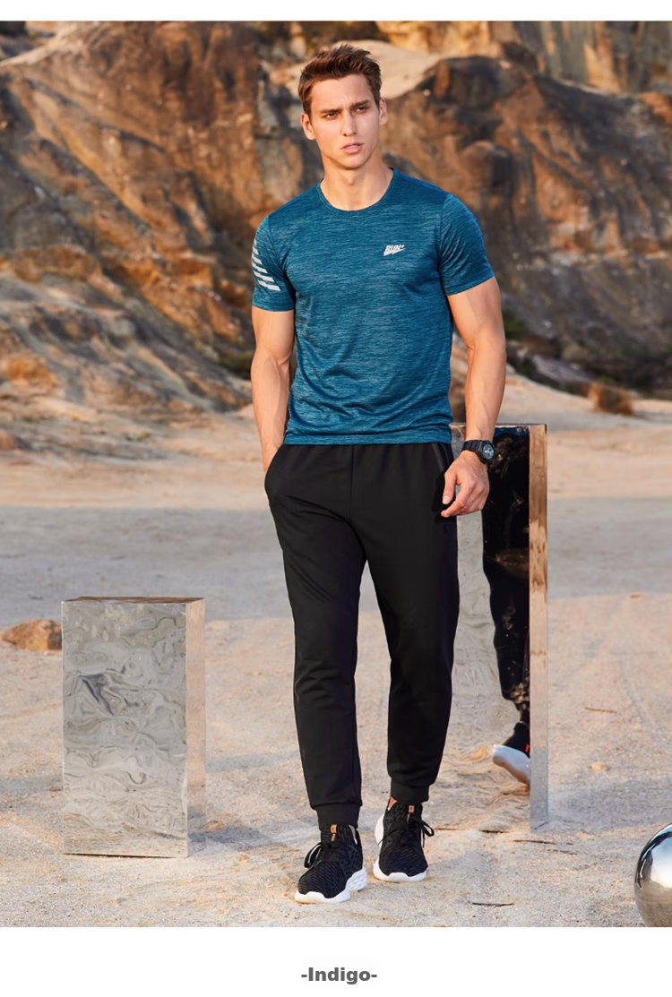 Jordan Men's Short Sleeve T-Shirt Thin Quick-Dry Sports Round Neck Ice Silk Casual Running Fitness Top 11