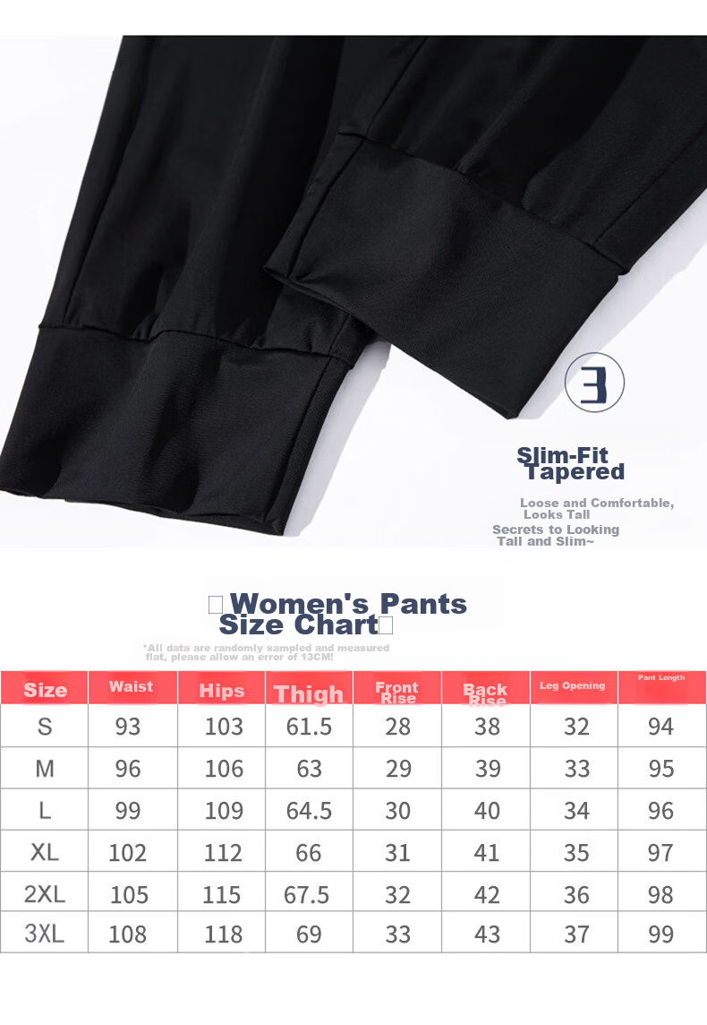 XUEXIMAN Ice Silk Sports Pants for Women, Summer Lightweight Loose Casual Pants, Elastic Ankle Harem Black Slimming Quick-Dry Women's Trousers Black 11