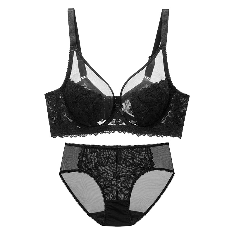 Ordifen 26 New Style Bra, Minimizing for Large Breasts, Full Coverage, Ultra-Thin, Low-Collar, Brassiere Set, Plus Size Women's Bra XB3314