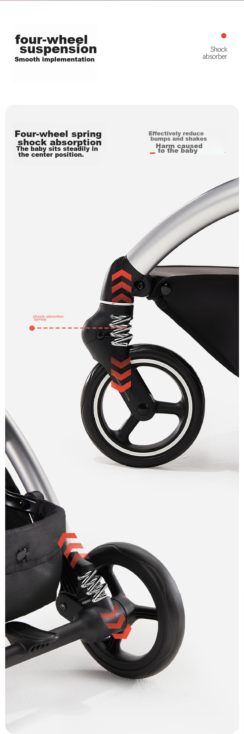 Gb Stroller, Can Sit And Lie Down, Pocket Car, Baby Walking Aid, Lightweight Foldable, Shock-Absorbing, Comfortable, Baby Stroller D850 12