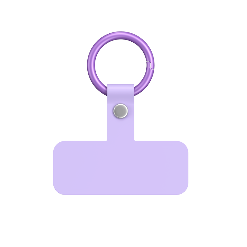 ESCASE Phone Lanyard Clip, Fixed Card Holder, Phone Case Clip, TPU Patch, Chain Connector, Pad, Hanging Ring, Anti-Loss Device, Suitable for Honor Aikou PT-M02Pro, Purple