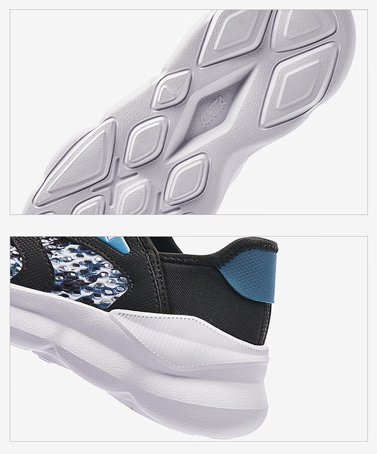 ANTA Kids Sports Shoes Girls Big Kids 2026 Summer Large Mesh Breathable Slip-On Casual Shoes A22628803 21