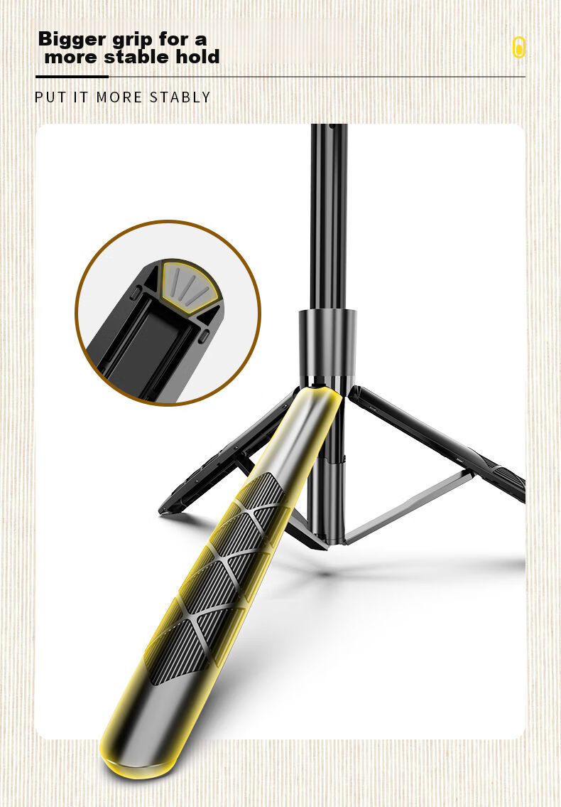 SelfieShow F15 Upgraded Version [F16], No.1 Selfie Stick Tripod, Extendable Travel Phone Stand, Floor-Standing, 360-Degree Rotation, Multifunctional for Shooting And Live Streaming, Suitable for DJI Pocket 3 4