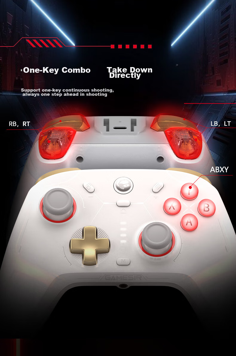 GAMESIR Fengxingzhe 2 Wireless Game Controller Motion-Sensing Switch Controller with Base, Compatible with Mobile Android Apple PC Bluetooth NS2 Computer TV Steam Original Genshin Impact Black Myth: Wukong Zero 19