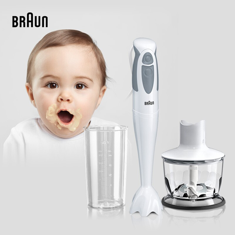 Braun MQ330 Baby Food Processor, Home Infant Food Maker, Handheld Multifunctional Blender And Food Processor