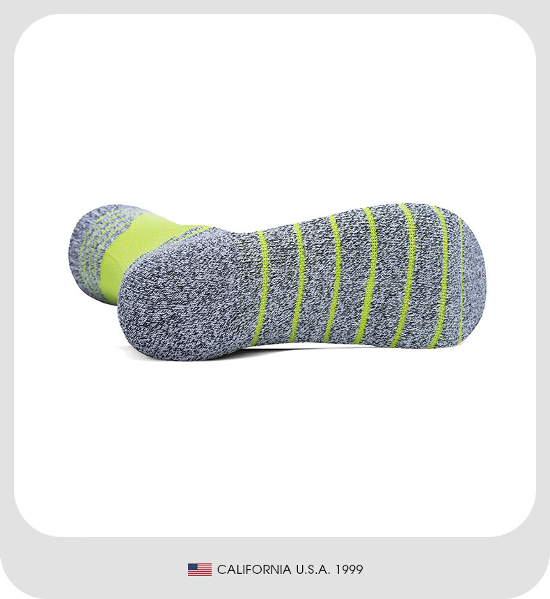 TFO 5th Generation Hiking Socks Comfortable Durable Outdoor Mountaineering Sports Running Socks B2902415 Women's Green L 8