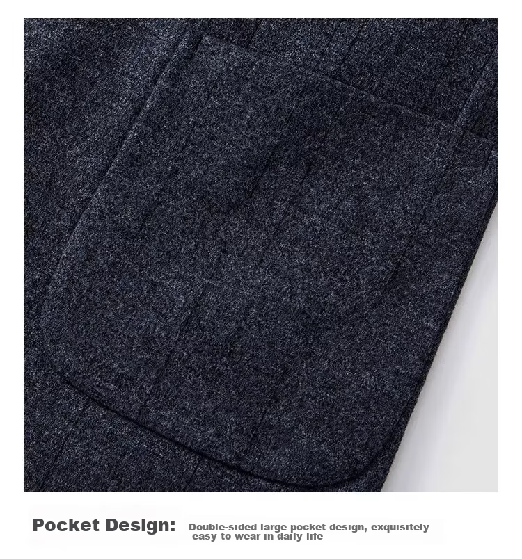 MONTAGUT Spring And Autumn Men's Suit with Mulberry Silk Texture, Business Formal Wear Single Suit Jacket Crisp Outerwear, Gray-Blue, Size 48 12