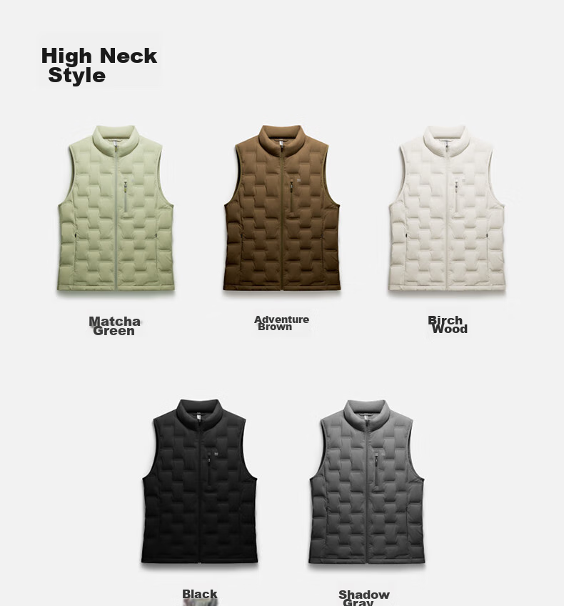 Bananain Hydrogen Gas 502A Men's Lightweight down Vest, Windproof, Waterproof, Versatile, Warm, Breathable, Anti-Static, Autumn And Winter Jacket 41