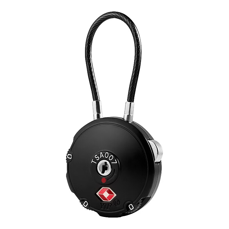 Aoben TSA Sea Customs Lock, Password Lock, Steel Cable Padlock, Cabinet Lock, Luggage Lock for International Travel, TSA007