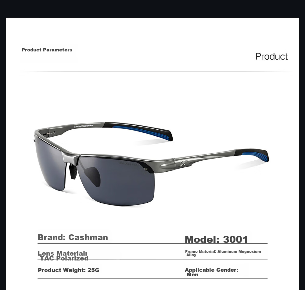 CAXMAN Sunglasses for Outdoor Sports, Hiking, Fishing, Casual Polarized Men's Sunglasses, Driving Glasses, Cycling Sunglasses 9