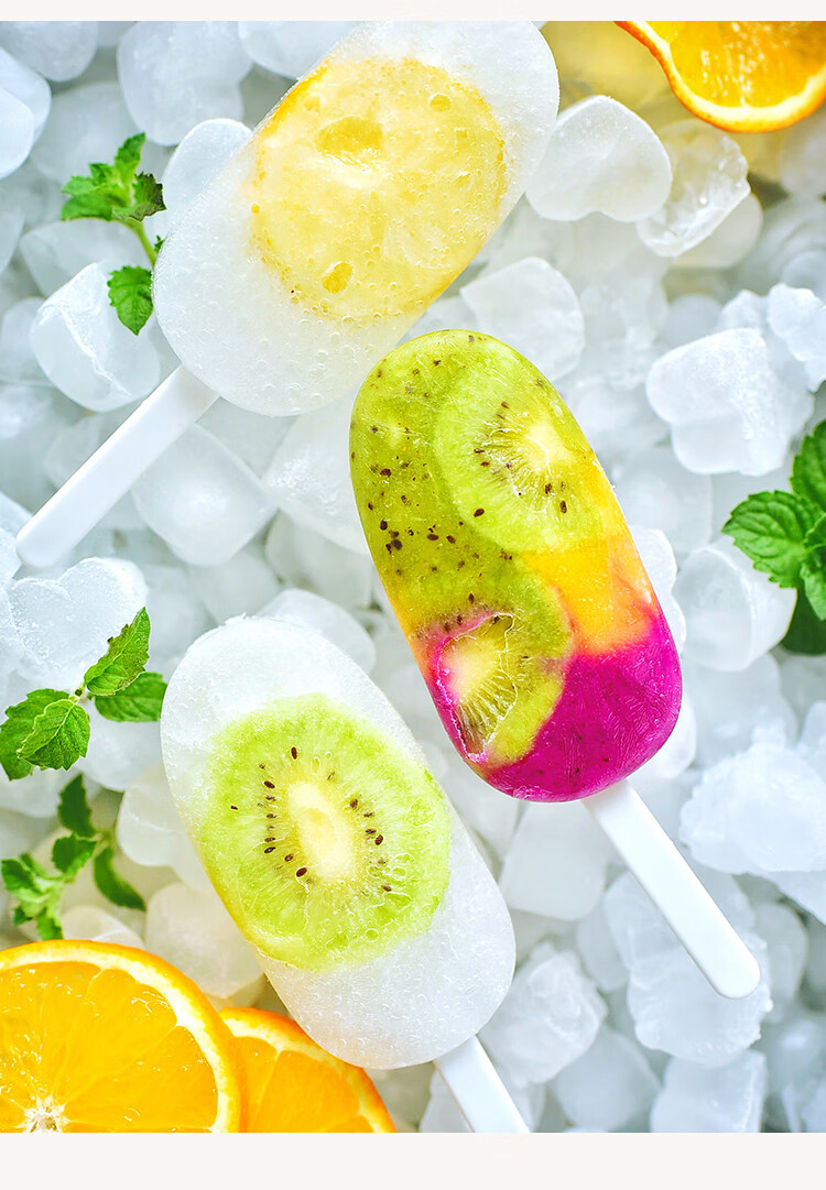 Xuechu Ice Cream Mold, 3-Link Silicone with Lid, Homemade Mung Bean Ice Cream Bar, Ice Pop, Popsicle, And Ice Cream Mold 3