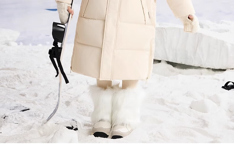 YAYA Kids Down Jacket Boys and Girls Winter New Long Over-the-Knee Extreme Cold Parent-Child Coat HR 21