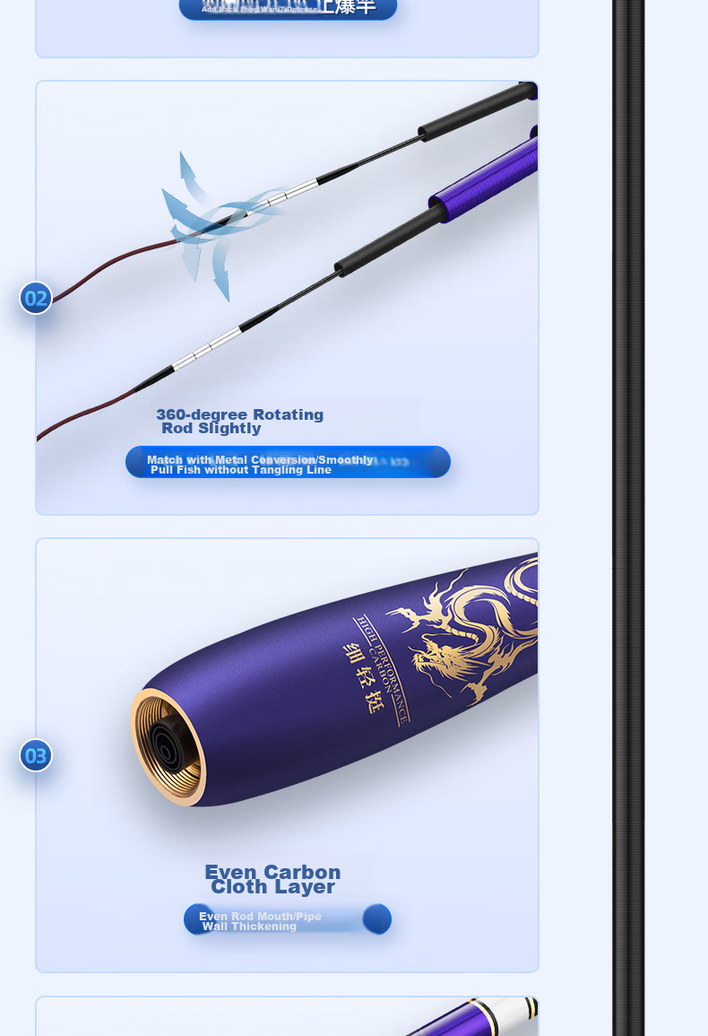 GW Fishing Rod, Xuance Jiji Carp Rod, 3.6 Meters Hand Rod, Ultra-Light Ultra-Thin Carbon Fiber Handle, Fishing Pole, Fishing Tackle 15