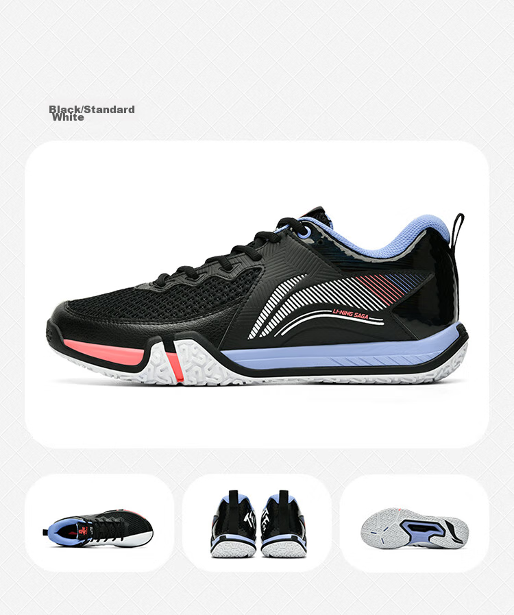 Li-Ning Badminton Shoes for Men And Women, Ground-Hugging Flight LITE Wide-Fit Training Competition Shuttlecock Shoes Second And Third Generatio 15