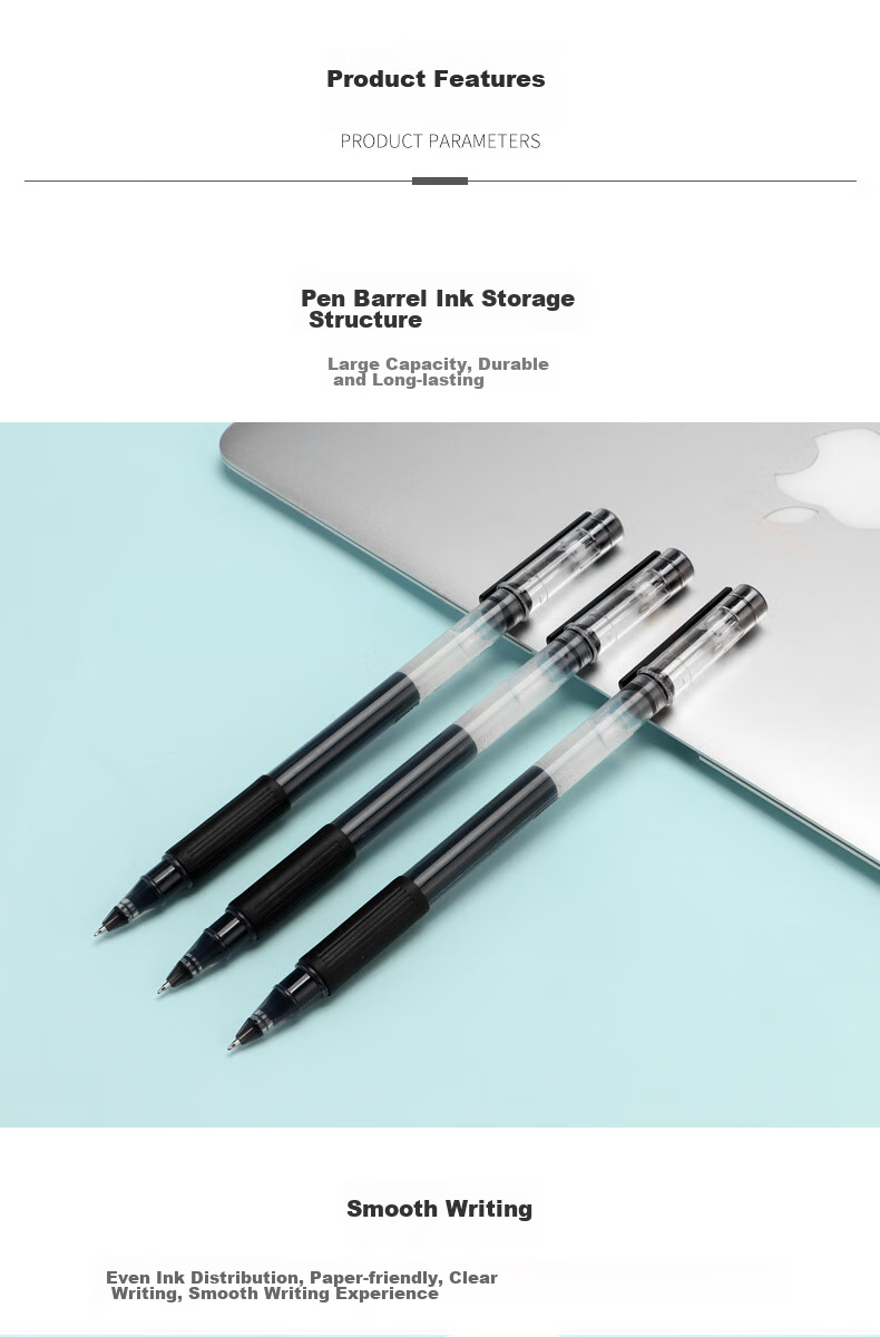 BAOKE PC5008 Giant Writing Gel Pen, Red, 0.5mm, Office And Study Gel Pen, Meeting Pen, 10 Pens/box 3