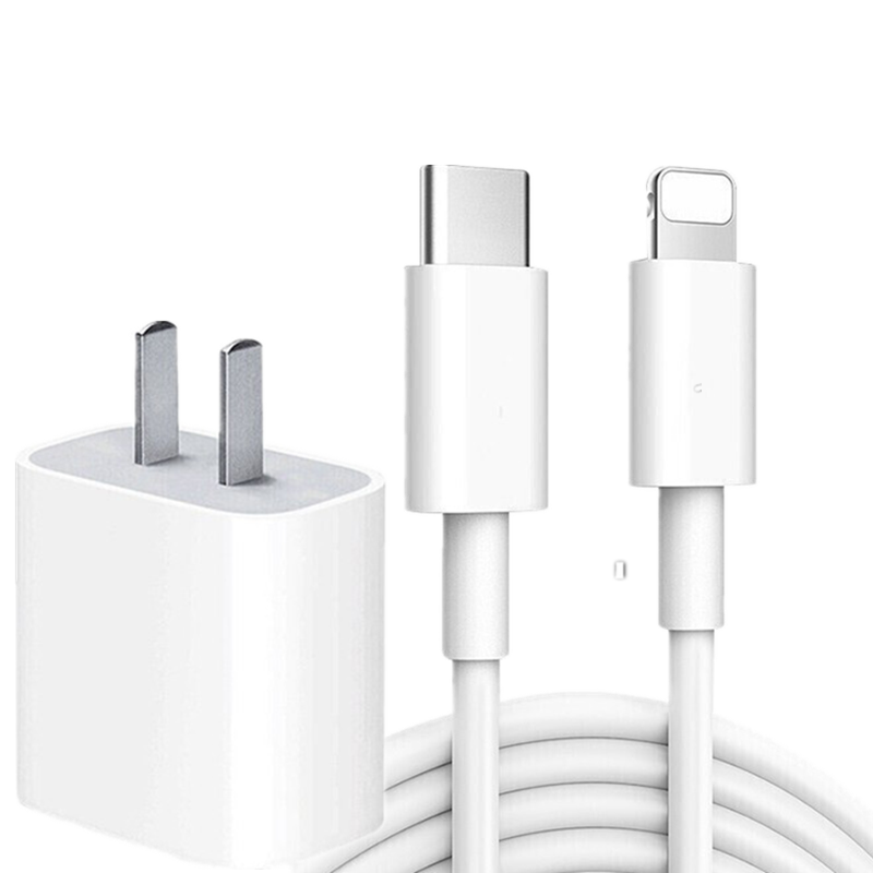 DiyiGongfang Apple Charging Cable Data Cable Fast Charging Cable for IPhone 13/14 Pro Max/12/Xs/XR/PD 1-Meter Cable Quick Charge Type-C Port + 20W Charger Set