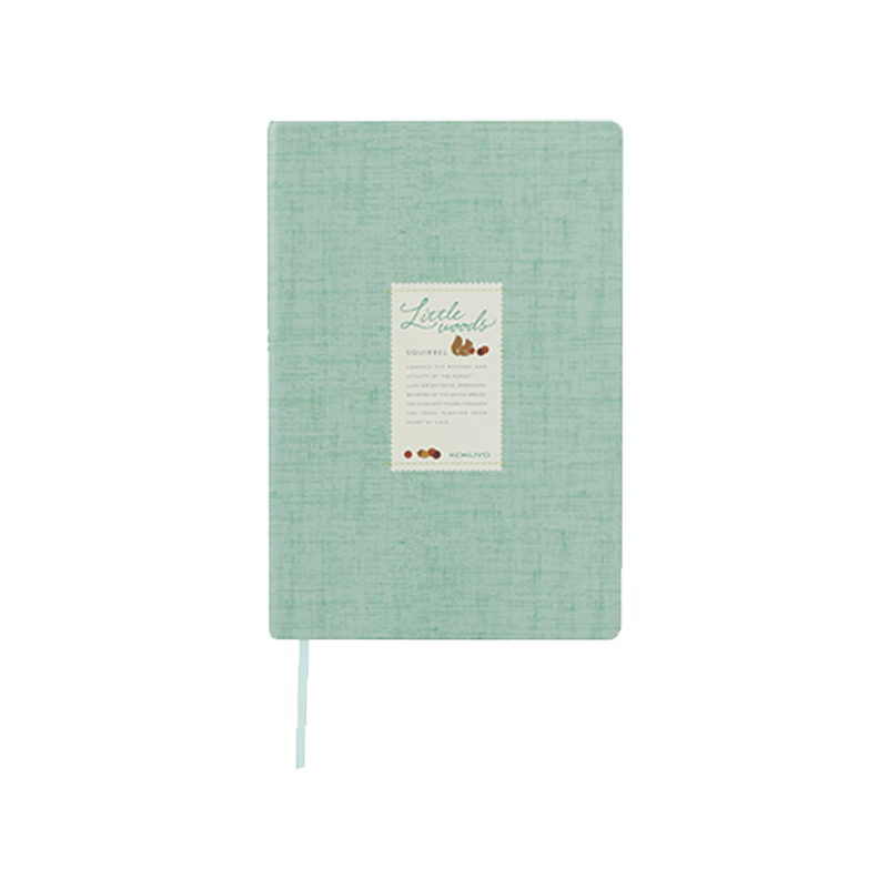 KOKUYO Littlewoods Series Wirebound Hardcover Notebook, 100 Pages/8mm Ruled Lines/Forest Green, 1 Book WSG-NBNE5102LG