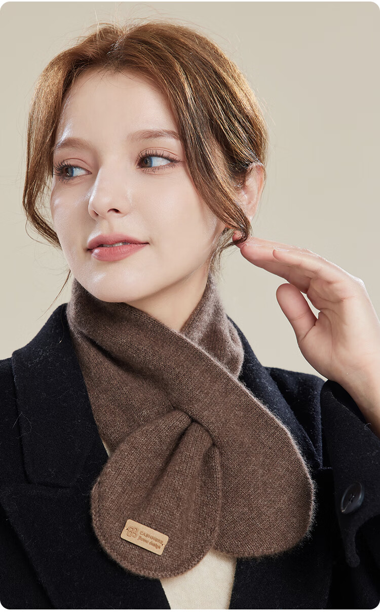 JIUMU 100% Cashmere Scarf for Women, Autumn And Winter Warm Neck Warmer, Gift for Girls And Mothers, Mid-Autumn Festival Birthday Present, Gift Box Set 8