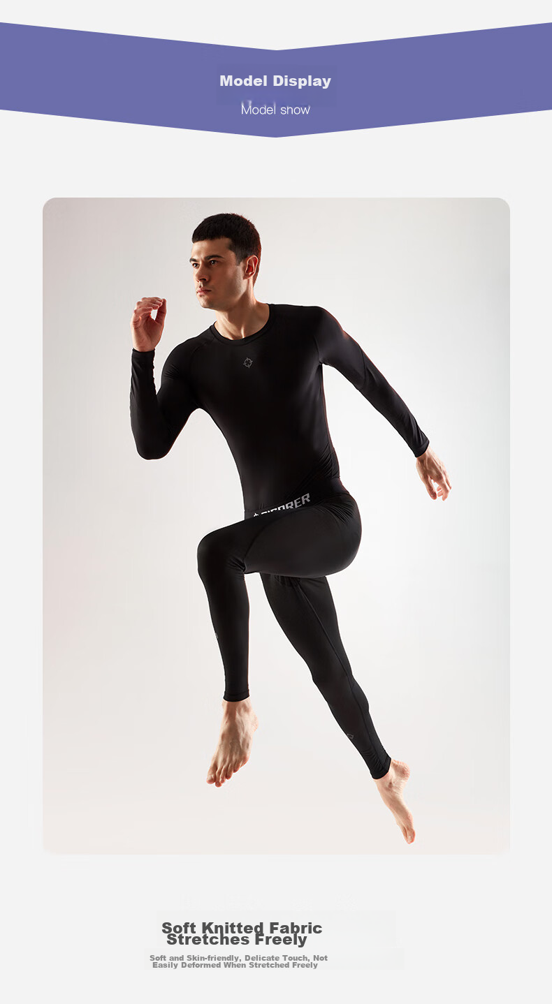 RIGORER Men's Compression Shirt, Quick-Dry Running Sports Top, Fitness Training Wear, Yoga Long-Sleeve Shirt for Me 5