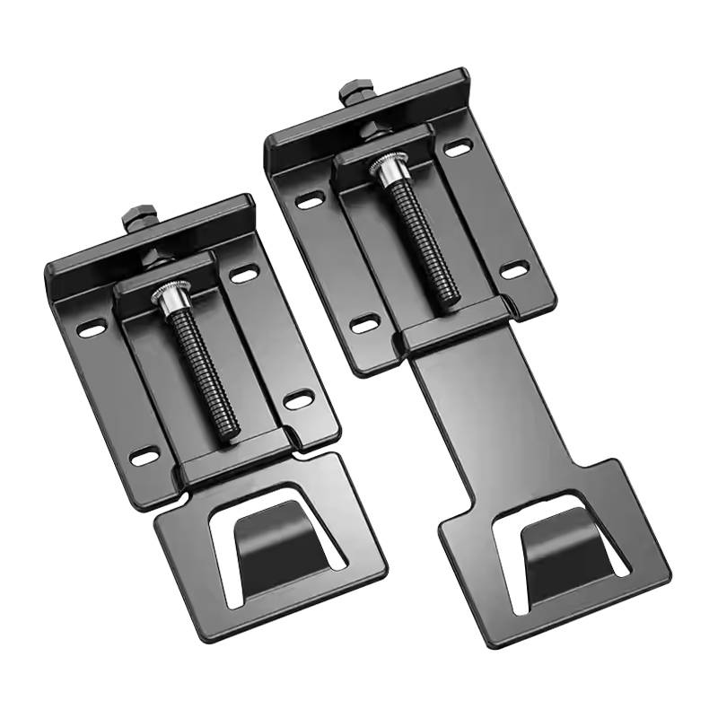 Oumihou Adjustable Bracket Hook for Range Hood, Universal Extendable Hanging Piece, Floating Mounting Plate Accessory, Thickened Side Suction Universal, Iron Black [Standard Model]